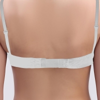 Застёжка-удлинитель для бюстгальтера, 3 ряда 2 крючка, 3,2 &times; 10,5 см, 3 шт, цвет белый/бежевый/чёрный