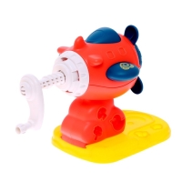 Набор для игры с пластилином &laquo;Веселый самолетик&raquo;, 4 баночки с пластилином, МИКС