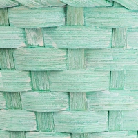 Набор корзин плетеных, 16x10/32, 18x10/34, 21x10/36, см, бирюзовый, бамбук