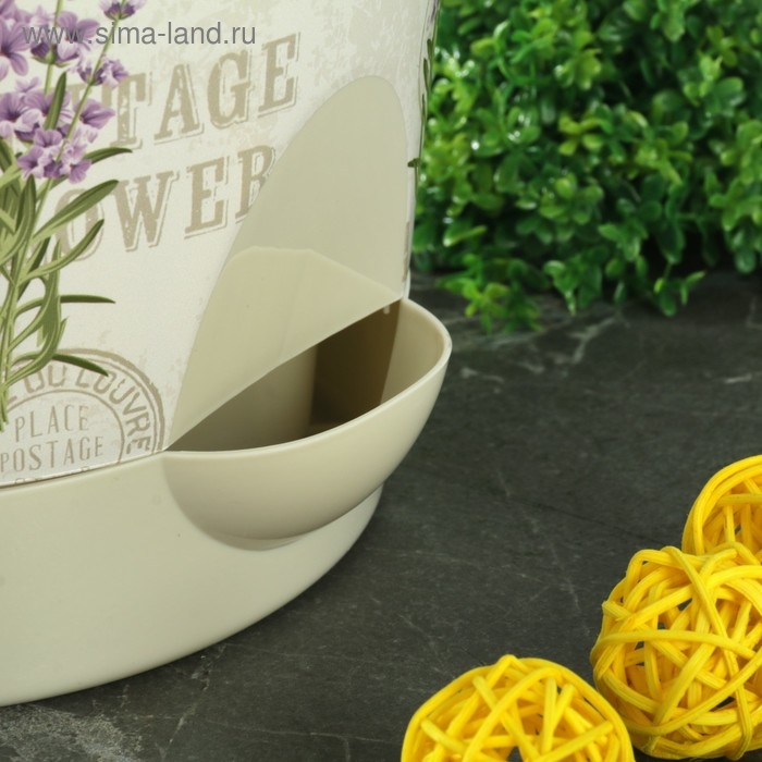 Горшок для цветов с прикорневым поливом &laquo;Ника Деко. Лаванда&raquo;, 2,7 л