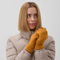 Перчатки женские MINAKU 21 см горчичный Перчатки женские MINAKU 21 см горчичный
