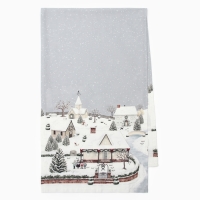 Дорожка Этель "Зимняя деревня" 40х149 см, 100% хл, саржа 190 г/м2