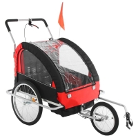 Велоприцеп, цвет красный Велоприцеп, цвет красный