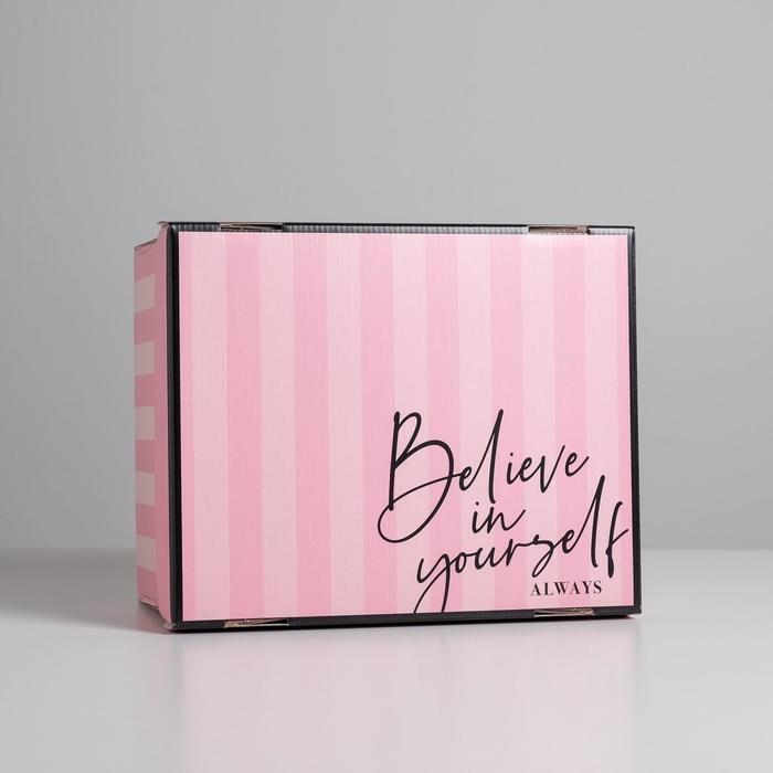 Коробка подарочная складная, упаковка, &laquo;Для тебя&raquo;, 31 х 25.5 х 16 см