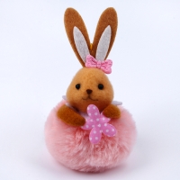 Мягкая игрушка «Зайчик» на подвесе, 8 см, цвет МИКС Мягкая игрушка «Зайчик» на подвесе, 8 см, цвет МИКС