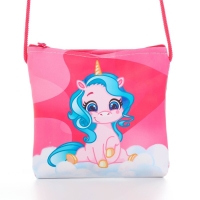 Сумка-кошелёк, для девочки через плечо "Волшебный единорог", 13х13х2 см Сумка-кошелёк, для девочки через плечо "Волшебный единорог", 13х13х2 см