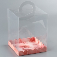 Коробка кондитерская, сундук, упаковка, «Нежные цветы», 14 х 14 х 18 см Коробка кондитерская, сундук, упаковка, «Нежные цветы», 14 х 14 х 18 см