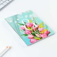 Ежедневник А5, 60 л &laquo;Тюльпаны&raquo;