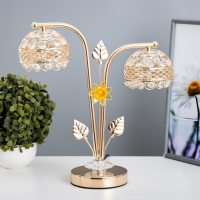 Настольная лампа "Брид" 2xG4 35Вт золото 30х12х31 см RISALUX Настольная лампа "Брид" 2xG4 35Вт золото 30х12х31 см RISALUX