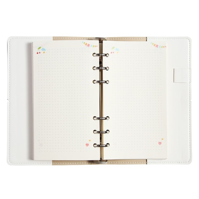 Записная книжка А5, 160 листов на кольцах DAILY JOURNAL, обложка искусственная кожа, блок с иллюстрациями 80 г/м2, МИКС