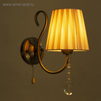 Бра "Доротея" 1х40Вт E14 бронза 20х15х30 см.