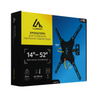 Кронштейн Luazon KrON-78, для ТВ, наклонно-поворотный, 14-52", 60-250 мм от стены, чёрный Кронштейн Luazon KrON-78, для ТВ, наклонно-поворотный, 14-52", 60-250 мм от стены, чёрный