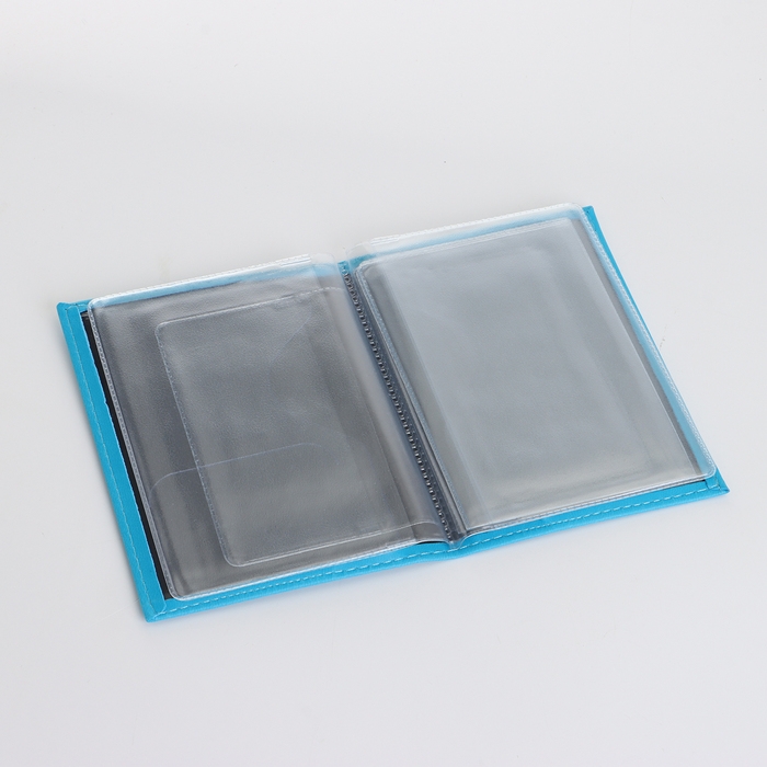 Обложка для автодокументов, цвет голубой Обложка для автодокументов, цвет голубой