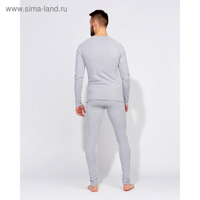 Термобельё мужское (джемпер, брюки) MINAKU, цвет светло-серый меланж, размер 54