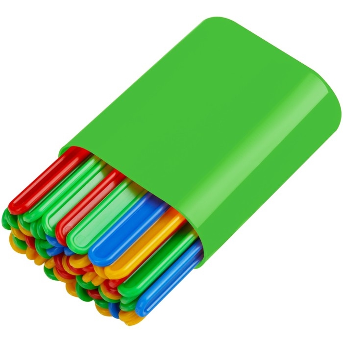 Счетные палочки Стамм, 50 штук в пенале, микс Счетные палочки Стамм, 50 штук в пенале, микс