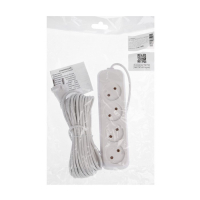 Удлинитель Luazon Lighting ECO, 4 розетки, 10 м, 10 А, 2200 Вт, ПВС 2х0.75 мм2,без з/к,белый Удлинитель Luazon Lighting ECO, 4 розетки, 10 м, 10 А, 2200 Вт, ПВС 2х0.75 мм2,без з/к,белый