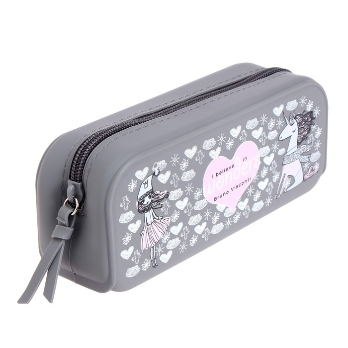 Рюкзак каркасный 36 х 28 х 17 см, + пенал, Bruno Visconti "Корги"