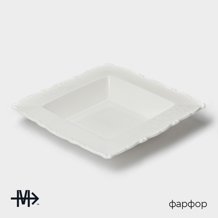 Тарелка глубокая фарфоровая Magistro Kingdom, 340 мл, 22&times;4 см