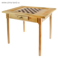 Шахматный стол с ящиком 80 х 60 х 72 см, игровое поле 35.5 см, клетка 4.4 см, без фигур Шахматный стол с ящиком 80 х 60 х 72 см, игровое поле 35.5 см, клетка 4.4 см, без фигур