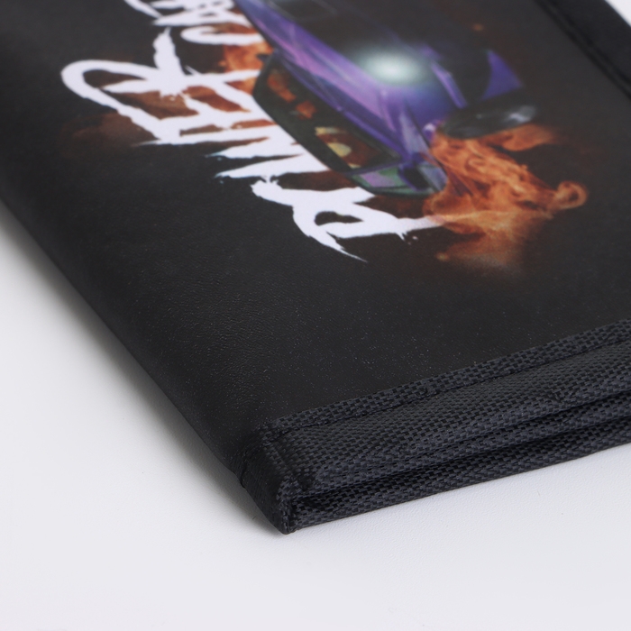 Кошелёк детский на липучке &laquo;Выбражулька&raquo;, цвет чёрный