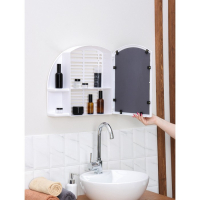 Шкафчик для ванной комнаты с зеркалом &laquo;Орион&raquo;, цвет снежно-белый