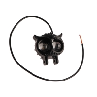 Фара cветодиодная, Сова, 12 В, 15 Вт, 1080 Лм, провод 56 см, свет бело-желтый, набор 2 шт Фара cветодиодная, Сова, 12 В, 15 Вт, 1080 Лм, провод 56 см, свет бело-желтый, набор 2 шт