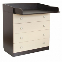 Комод пеленальный детский 804 &laquo;Фея 1580&raquo;, 80х47х92 см., 4 ящика, цвет венге/бежевый