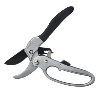 Секатор контактный, 8" (20 см), с храповым механизмом, металлические ручки, Greengo Секатор контактный, 8" (20 см), с храповым механизмом, металлические ручки, Greengo