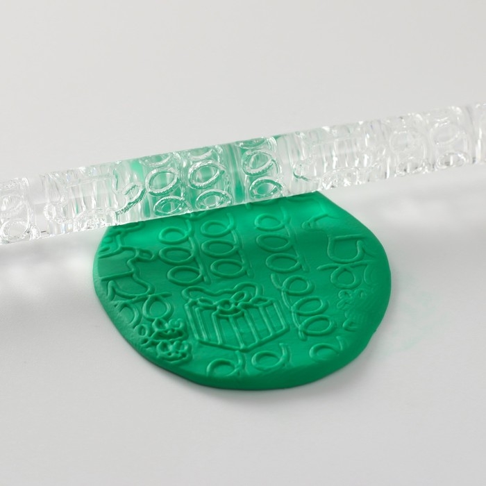 Скалка для творчества акрил Скалка для творчества акрил "Подарки" 16х1 см