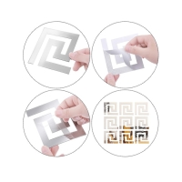 Наклейки интерьерные "Лабиринт", зеркальные, декор настенный, набор 10 шт, 10 х 10 см Наклейки интерьерные "Лабиринт", зеркальные, декор настенный, набор 10 шт, 10 х 10 см