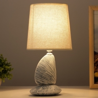 Настольная лампа "Парма" E14 40Вт синий 15,5х15,5х32 см RISALUX