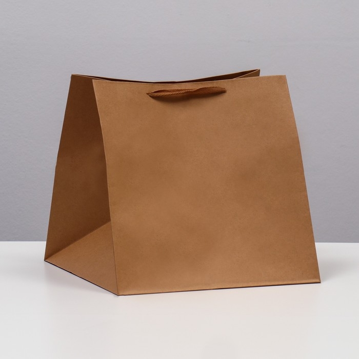 Пакет под торт 30х30х30cm Крафт, 1шт Пакет под торт 30х30х30cm Крафт, 1шт