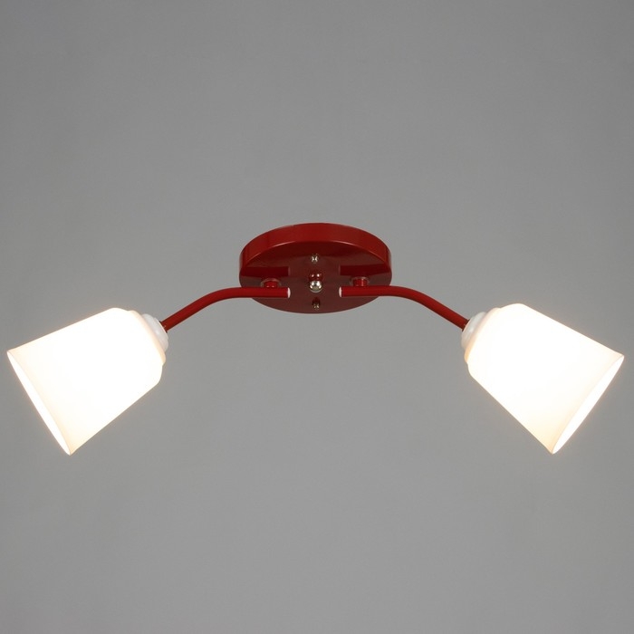 Люстра Люстра "Онлайн" (цил.) 2х15Вт Е27 МОДЕЛЬ:BR 00285 красный 50х15х15см
