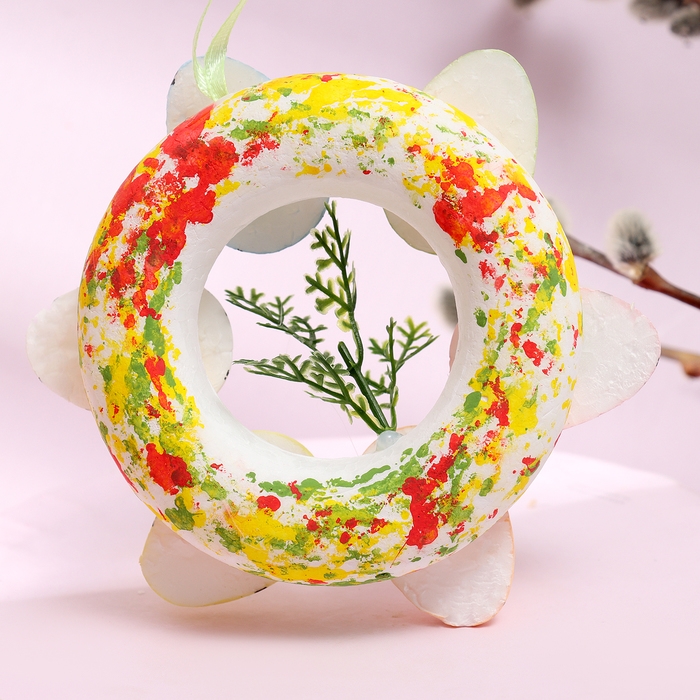 Декоративная пасхальная подвеска &laquo;Яйца&raquo; 12 &times; 12 &times; 3 см