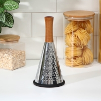 Тёрка Доляна Forest, 24&times;11,5 см, силиконовое основание, цвет чёрный, коричневый