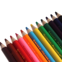 Карандаши 12 цветов "Каляка-Маляка", трёхгранные, толстые Карандаши 12 цветов "Каляка-Маляка", трёхгранные, толстые