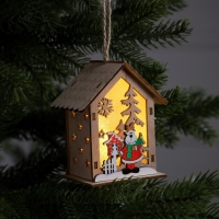 Ёлочная игрушка «Олень», от батареек, свечение тёплое белое Ёлочная игрушка «Олень», от батареек, свечение тёплое белое