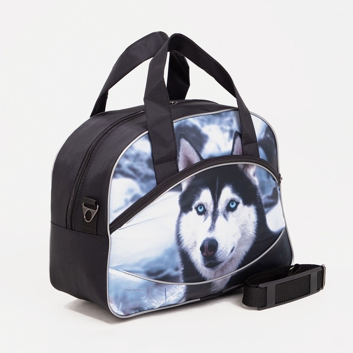 Чемодан малый 37 л (S), с расширением, сумка дорожная на молнии, цвет чёрный