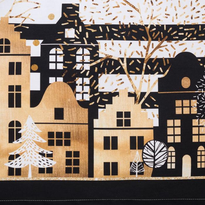 Скатерть &laquo;Этель: Золотой город&raquo; 180 &times; 147 см с ГМВО, 100 % хлопок, саржа, 190 г/м&sup2;