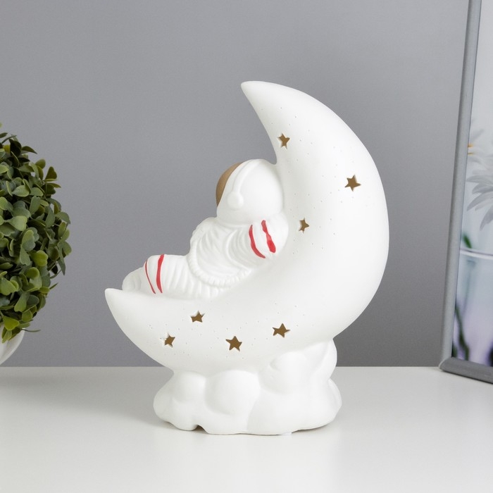 Настольная лампа Настольная лампа "Космонавт" Е14 40Вт белый 11х20х25 см