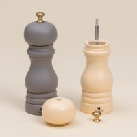 Набор мельниц для специй "Афины" 2 шт. 17см, цвет кремовый Набор мельниц для специй "Афины" 2 шт. 17см, цвет кремовый