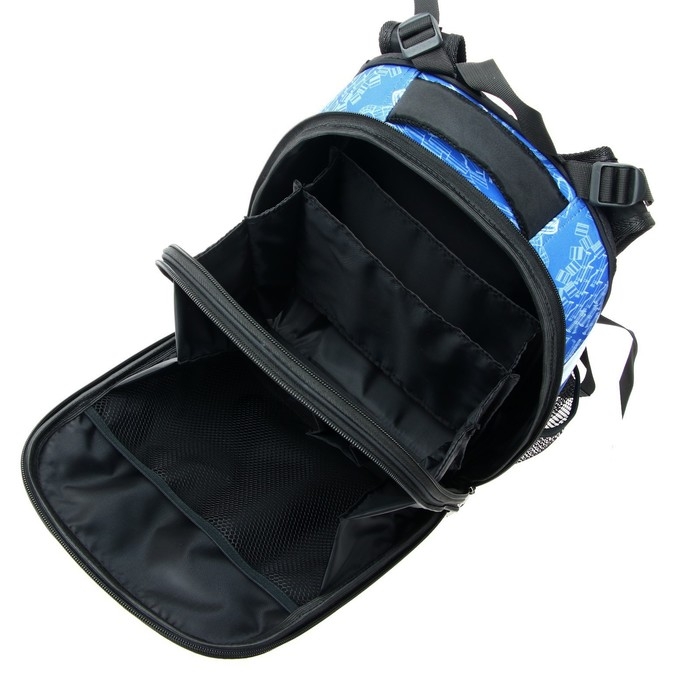 Рюкзак каркасный 38 х 30 х 16 см, эргономичная спинка, Calligrata Probag "Мото" (школьный, с ситемой роста)