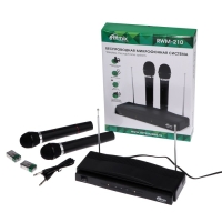 Беспроводная микрофонная система Ritmix RWM-210, 105 дБ, 100-10000 Гц, радиус до 10 м,черная Беспроводная микрофонная система Ritmix RWM-210, 105 дБ, 100-10000 Гц, радиус до 10 м,черная