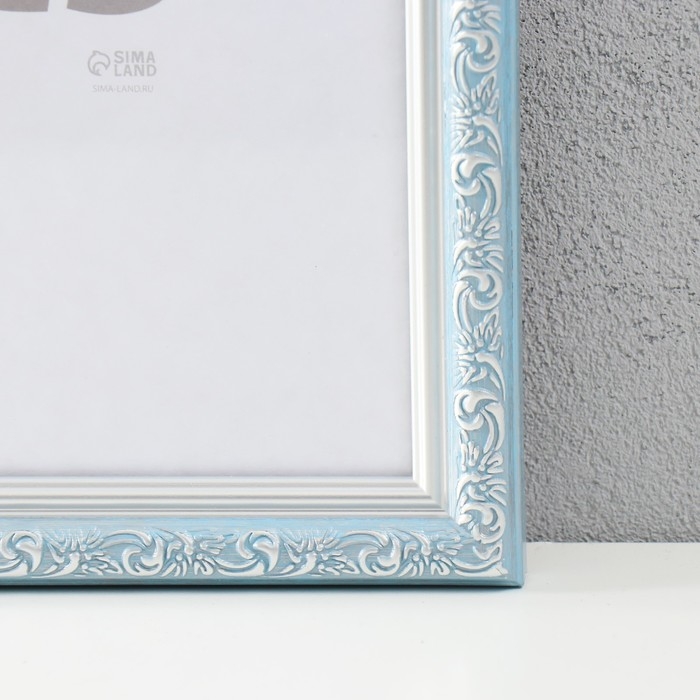 Фоторамка пластик Фоторамка пластик "Винтаж" 40х60 см, голубой