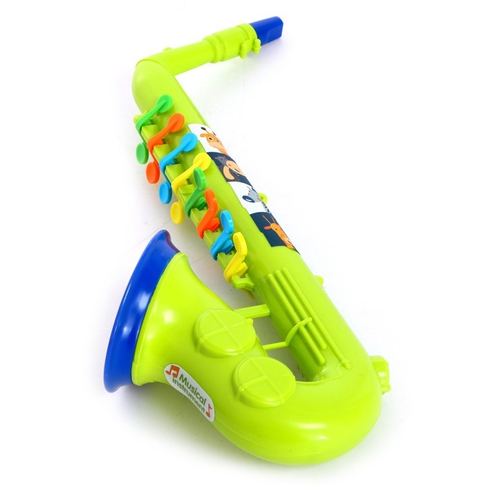 Игрушка музыкальная саксофон &laquo;Зверята&raquo;, цвета МИКС