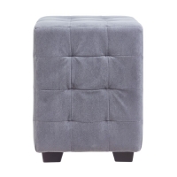 Пуф Кусен, 300х300х400, Велюр серый