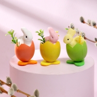 Набор для декора пасхальный &laquo;Зайчики&raquo; 3 шт., 4 &times; 11,5 &times; 6,5 см
