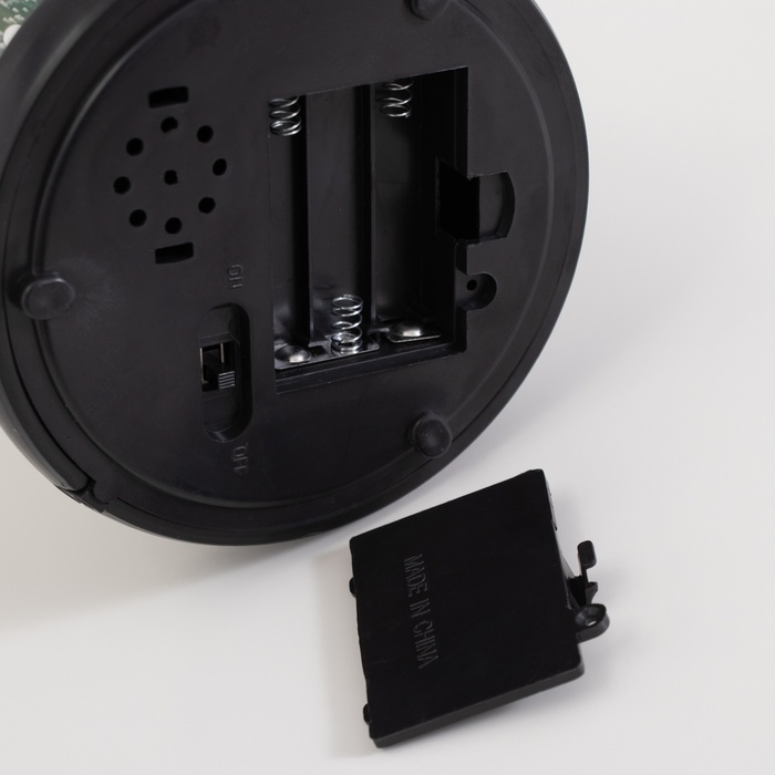 Светильник колба &laquo;Череп с розой&raquo; 1,5Вт, LED, 3xAAA, черный USB 11х11х21см