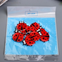 Пуговицы дерево для творчества 2 прокола "Божьи коровки" набор 10 шт 2,7х3 см Пуговицы дерево для творчества 2 прокола "Божьи коровки" набор 10 шт 2,7х3 см