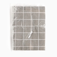 Фартук Экономь и Я Клетка.цвет бежевый, 56*70&plusmn;4см, 100% хл, рогожка